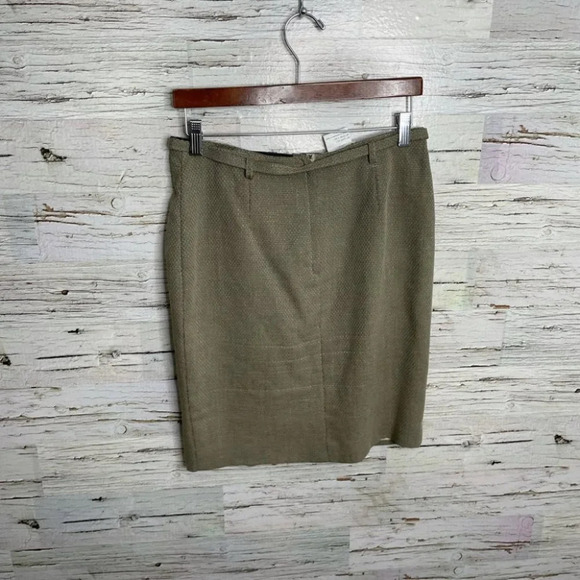 Vintage savannah button up belt cream skirt 9 - Picture 8 of 11